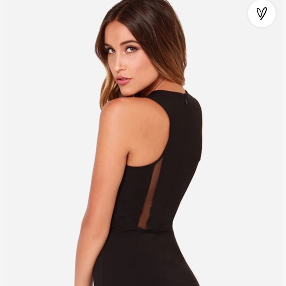 BB Dakota Little Black Dress with mesh detail - size large - Picture 7 of 9